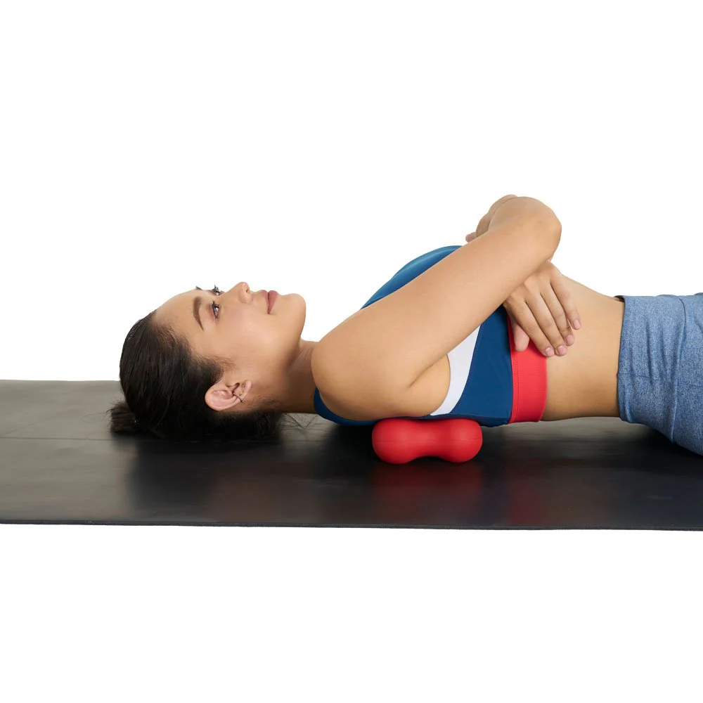 THAISPORTS ลูกบอลนวดตัว ทรงถั่ว H-1331 สีแดง - Red - ONE SIZE