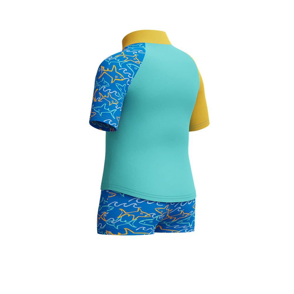 SPEEDO Learn to Swim Boys Swimsuit - Blue - 2 YEARS