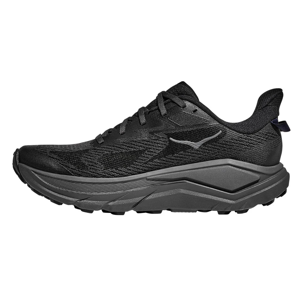 HOKA Challenger 8 Wide Men's Trail Running Shoes - Black - US 10