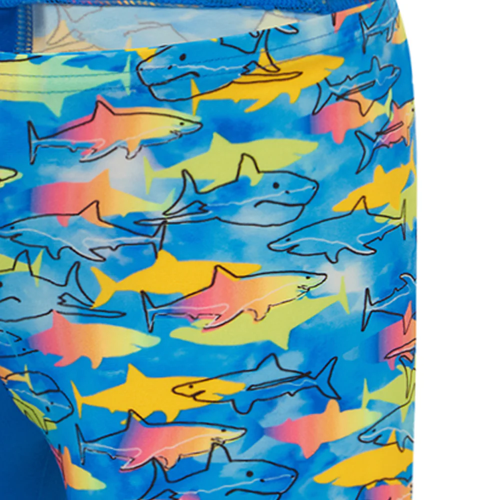 SPEEDO Under The Sea Jammer Boys Swim Shorts - Blue - 2 YEARS
