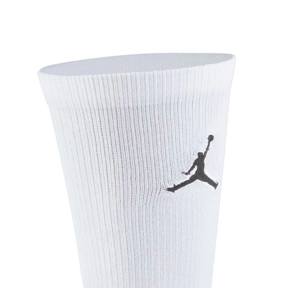 NIKE Jordan Flight Unisex Basketball Socks - White - L (US SIZE)