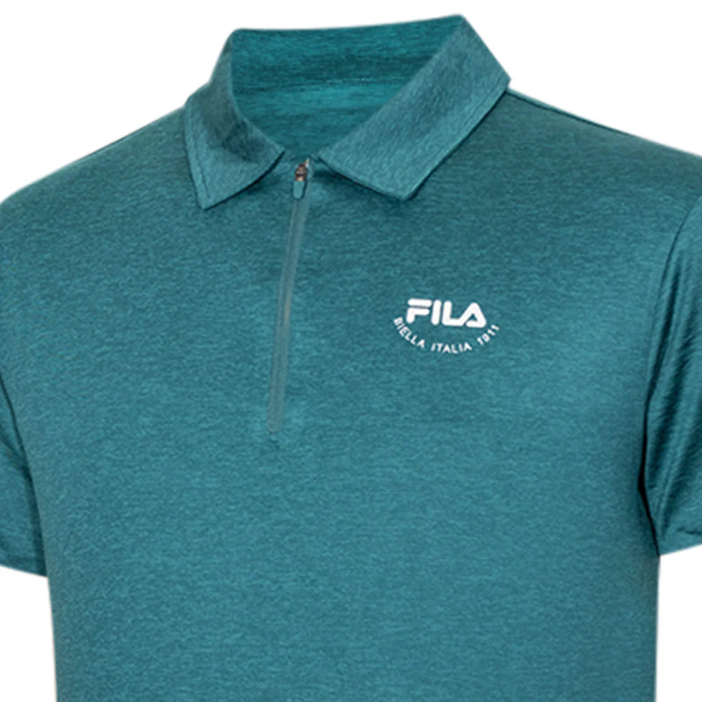 FILA Iconic Men's Training Polo Shirt - Green - 2XL (US SIZE)