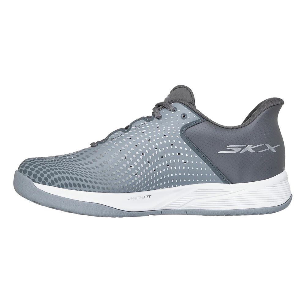 SKECHERS Slip-ins® Relaxed Fit®: Viper Court Reload Men's Indoor Court Shoes - Grey - US 10