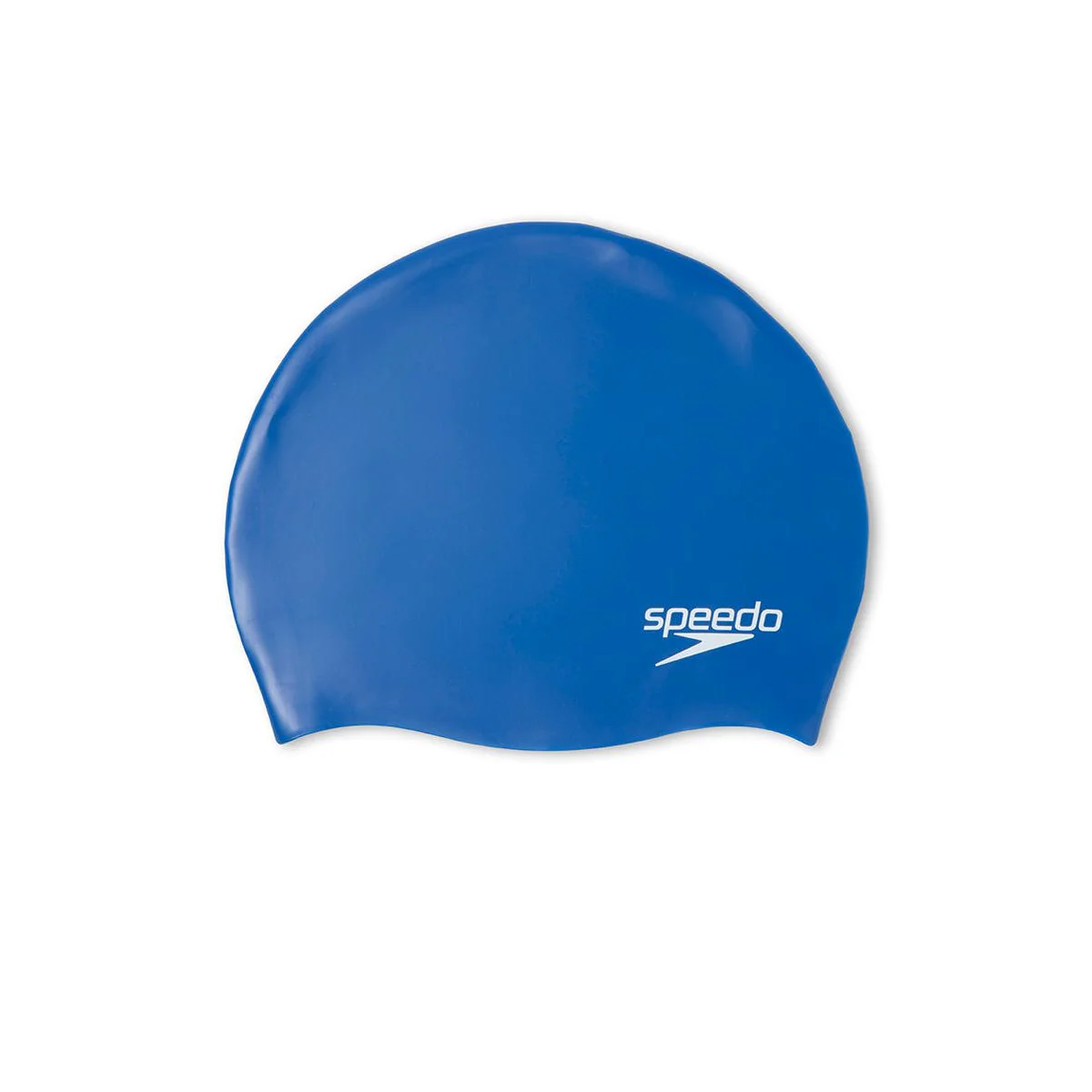 SPEEDO Plain Flat Silicone Kids Swim Cap - Red - ONE SIZE