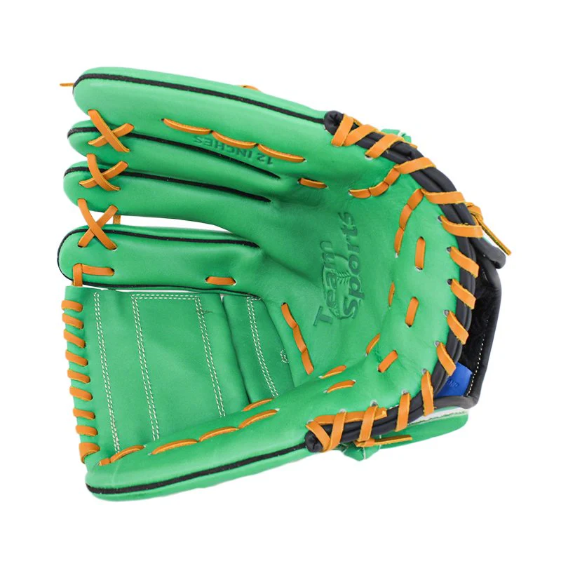 FBT Softball Gloves ถุงมือซอฟบอล Two-Piece 12 นิ้ว หนังแท้ Green 74427 - Green - One size
