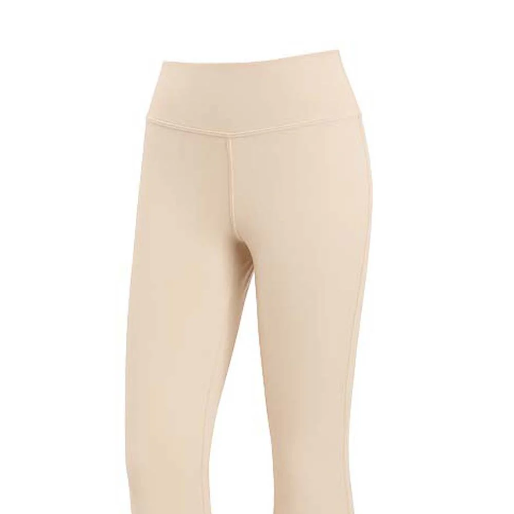 REEBOK Lux Bootcut Women's Training Leggings - Cream - L (US SIZE)
