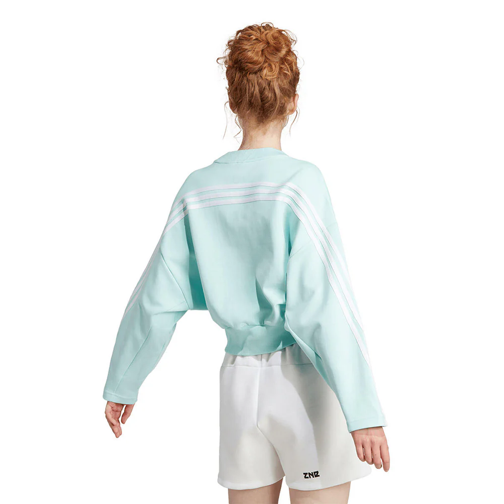 ADIDAS Future Icons 3-Stripes Women's Sweatshirt - Blue - L (ASIAN SIZE)