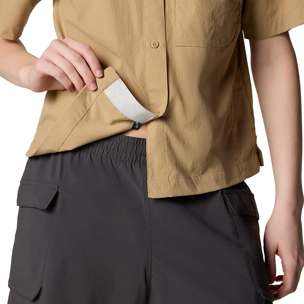 COLUMBIA PFG Wild Cast™ Short Sleeve Women's Shirt - Brown - L (US SIZE)