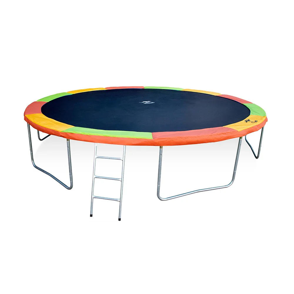 Sanook Trampoline แทรมโพลีนสปริงบอร์ด ยี่ห้อจิงโจ้ ขนาด 16 ฟุตสปริงยาว 7 นิ้ว 12 เสา หลากสี - Multi color - One Size