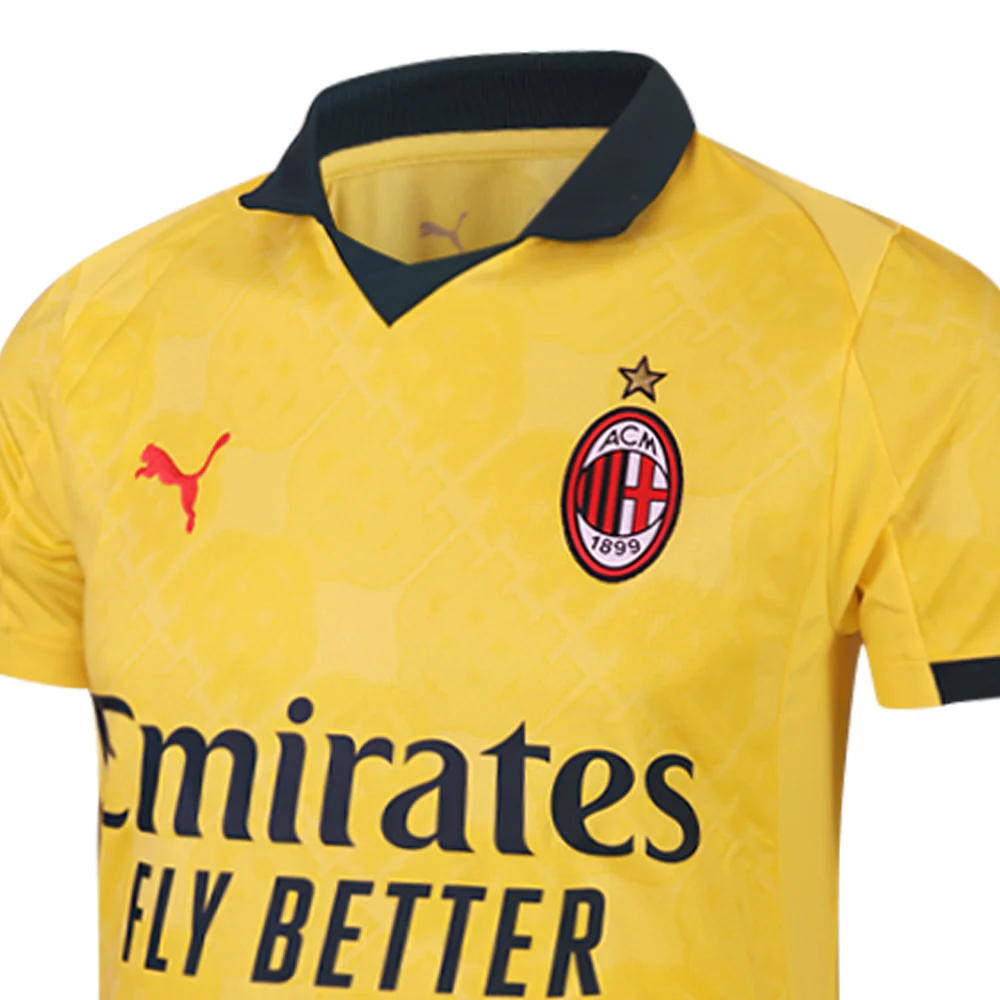 PUMA Men's AC Milan Third Replica 2025/26 Jersey - Yellow - 2XL (UK SIZE)
