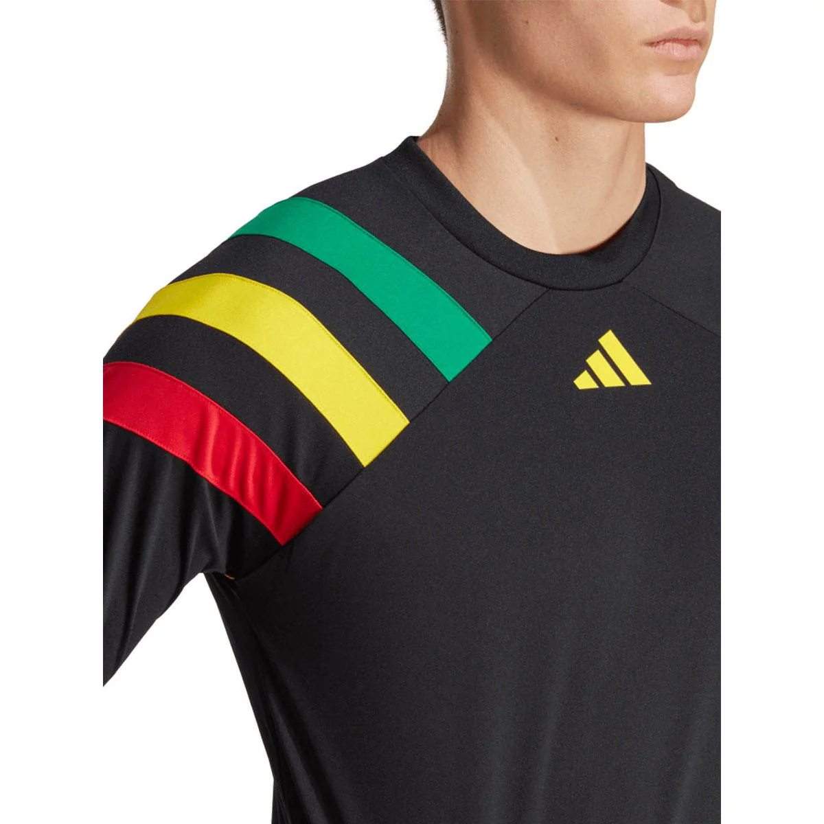 ADIDAS Fortore 23 Men's Football T-Shirt - Black - 2XL (UK SIZE)