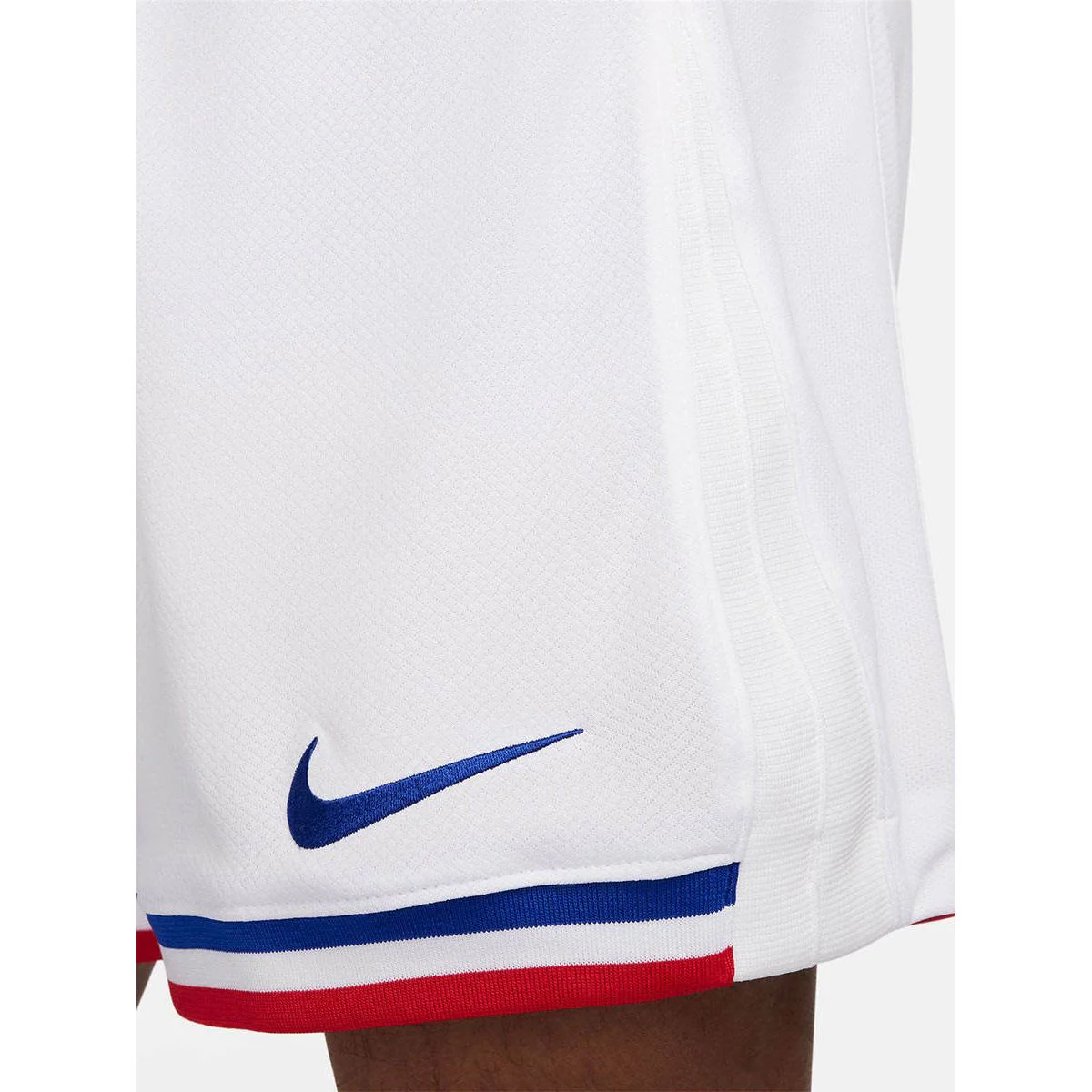 NIKE Men's FFF (France) Stadium Home 2024/25 Football Shorts - White - 2XL (US SIZE)