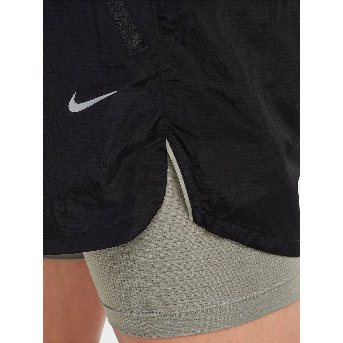 NIKE Dri-FIT Stride 5" Running Division 2-in-1 Men's Running Shorts - Black - L (ASIAN SIZE)