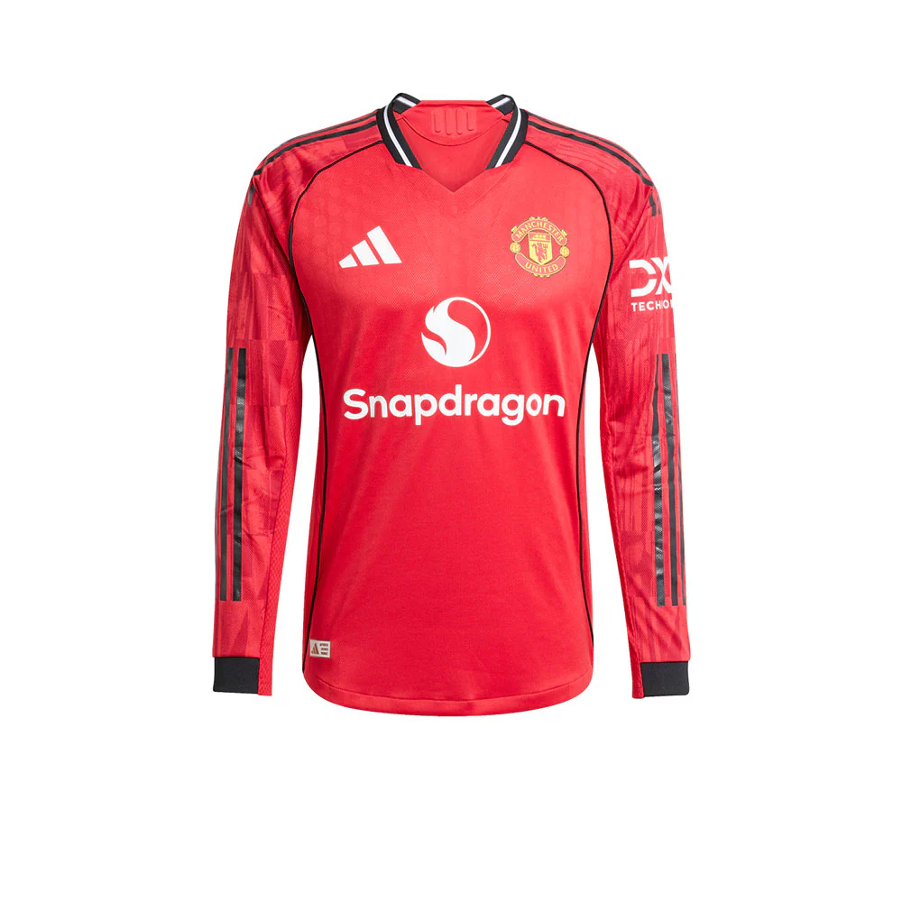 ADIDAS Men's Manchester United Home Authentic 2025/26 Long Sleeve Jersey