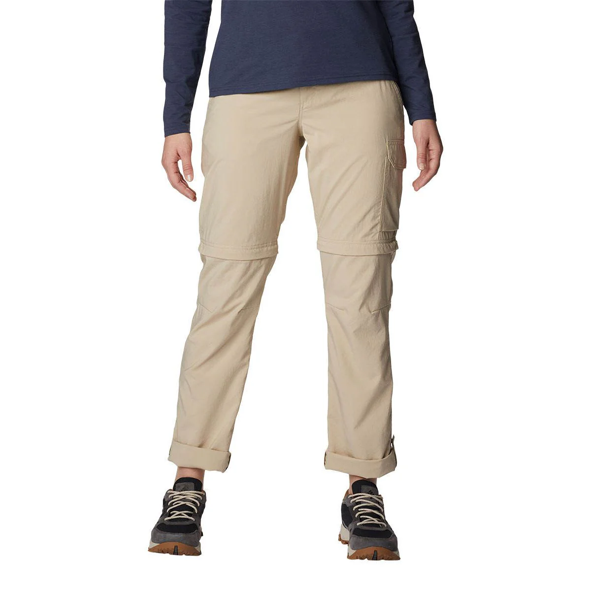 COLUMBIA Silver Ridge™ Utility Convertible Women's Hiking Pants - Beige - L (US SIZE)