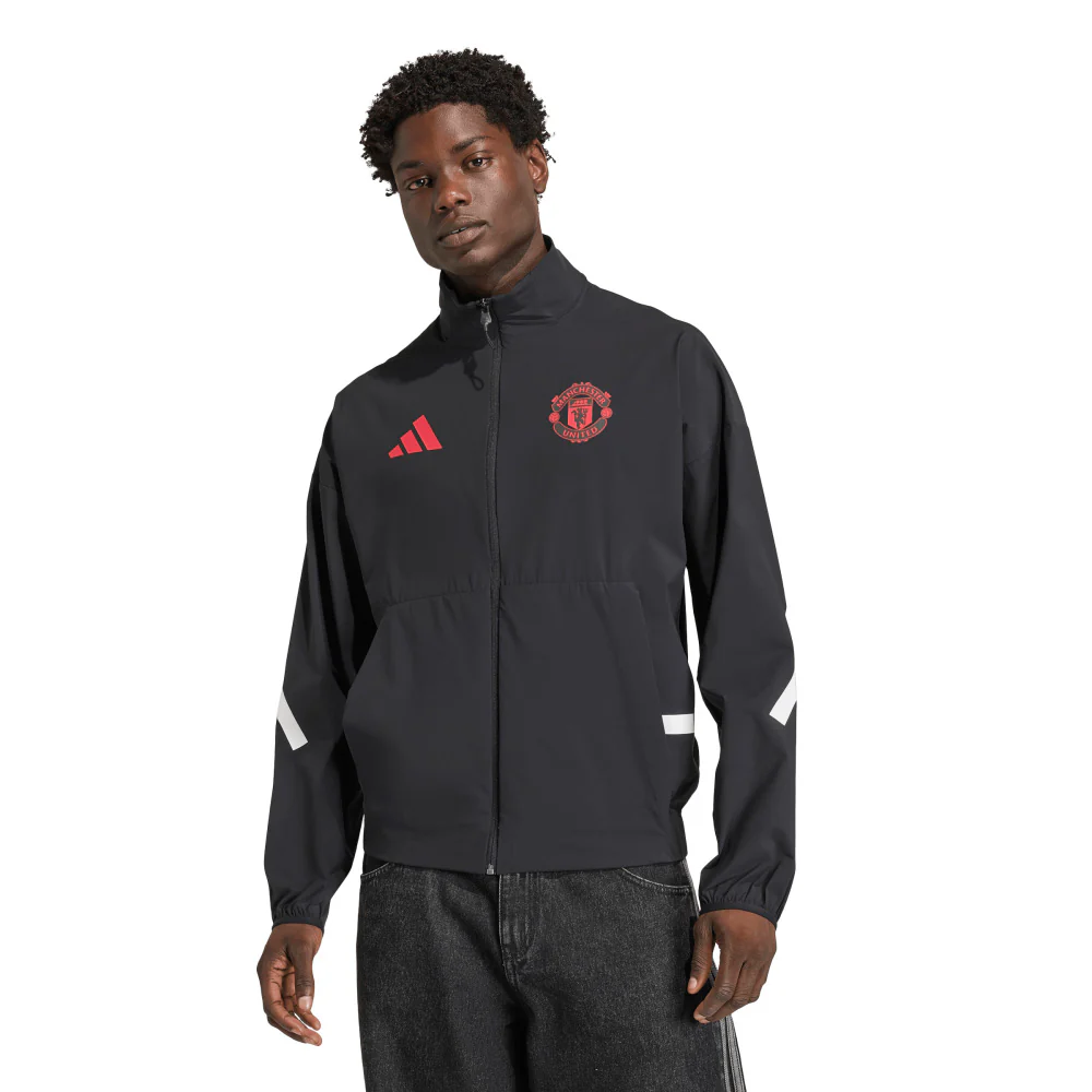 ADIDAS Manchester United Z.N.E. Anthem Men's Football Jacket - Black - 2XL (UK SIZE)