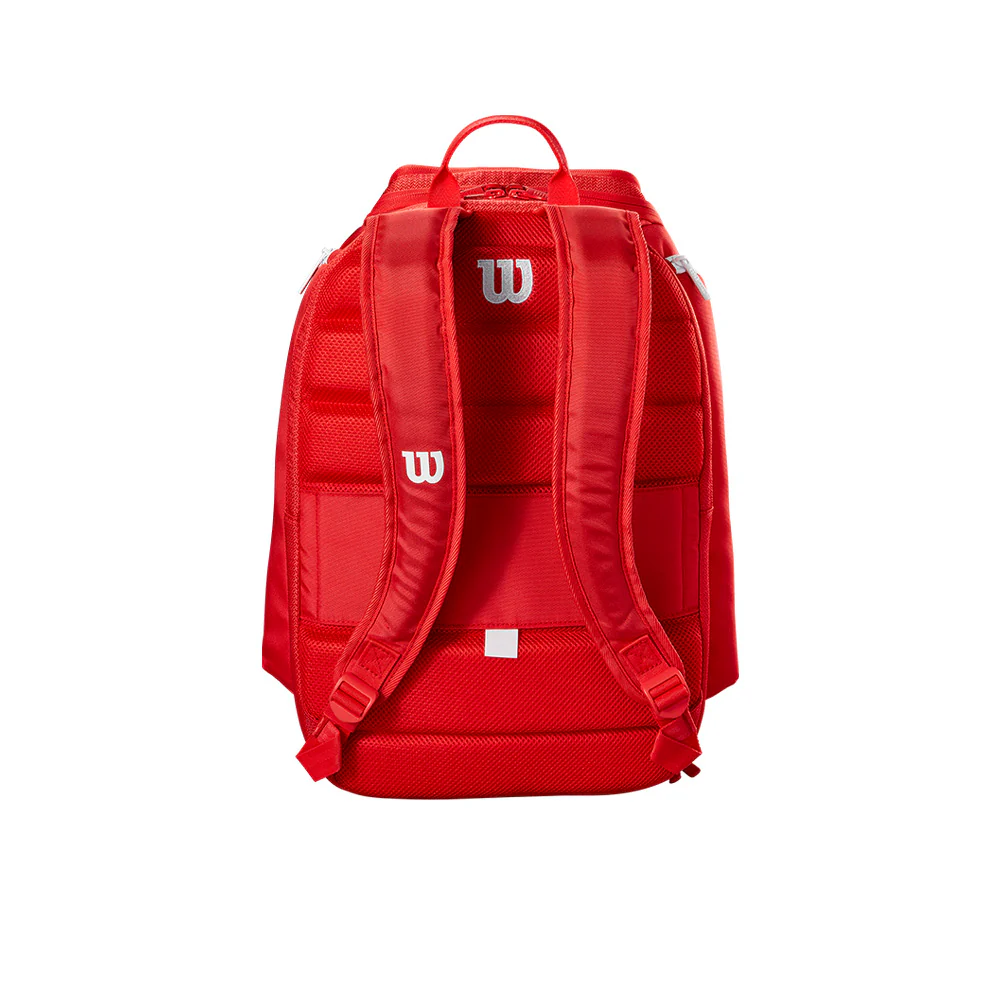 WILSON Super Tour Unisex Tennis Backpack - Red - ONE SIZE