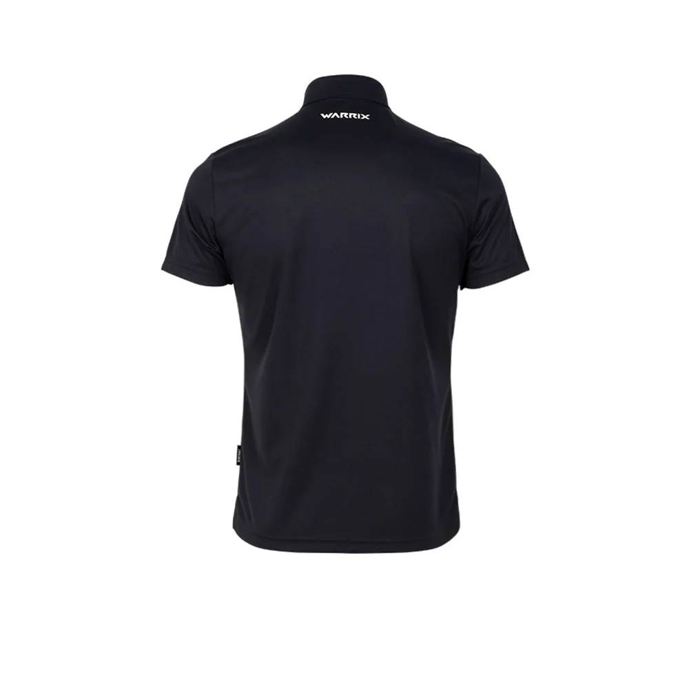 WARRIX Restart Unisex Polo Shirt - Black - 2L (ASIAN SIZE)