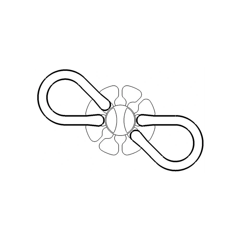 EXEO ยางยืดเหยียดเส้นยาว ตัวเอ็กซ์ SG-1280 สีเทา - Grey - ONE SIZE