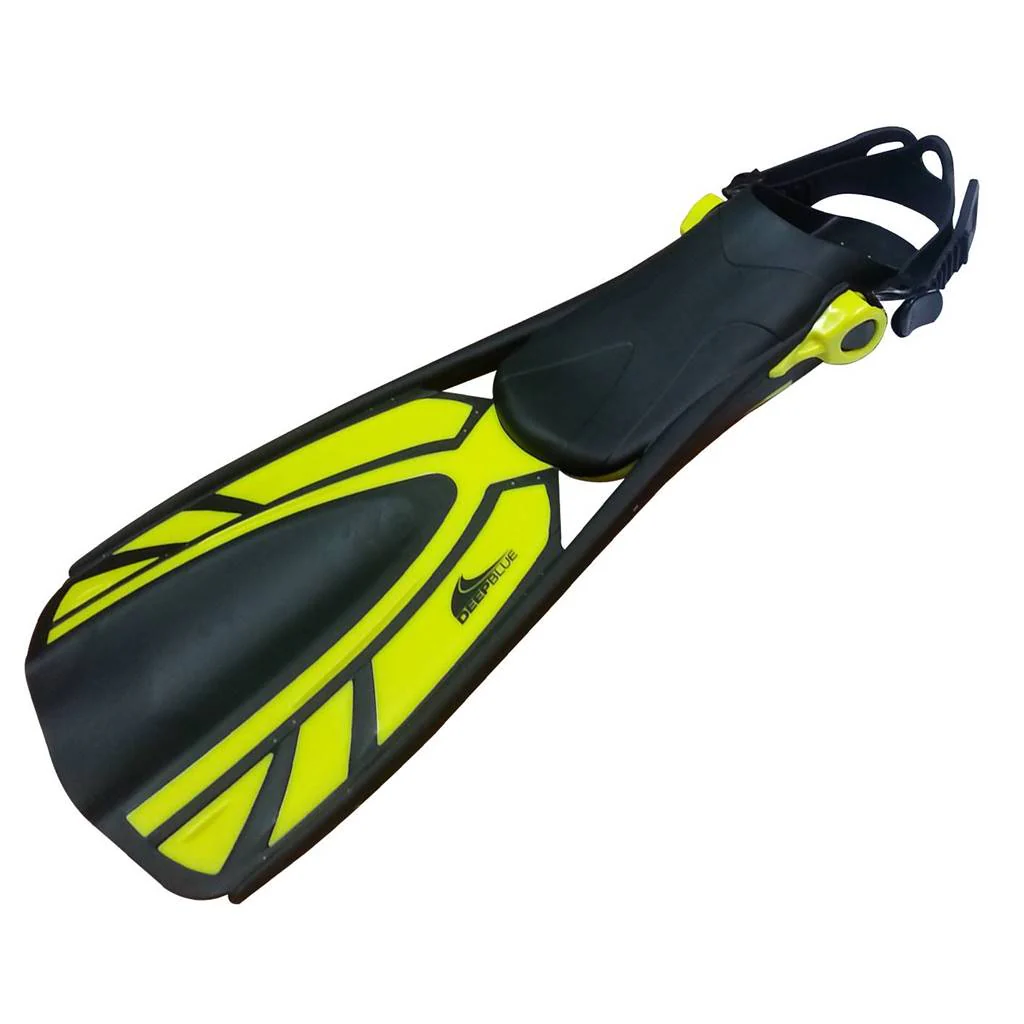 Deep Blue Speed 3 Junior Fins Yellow - Yellow - L