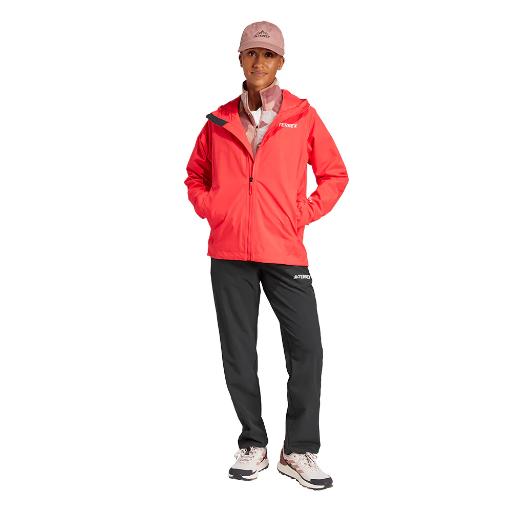 ADIDAS Terrex Multi 2L RAIN.RDY Women's Jacket - Red - 2XL (ASIAN SIZE)