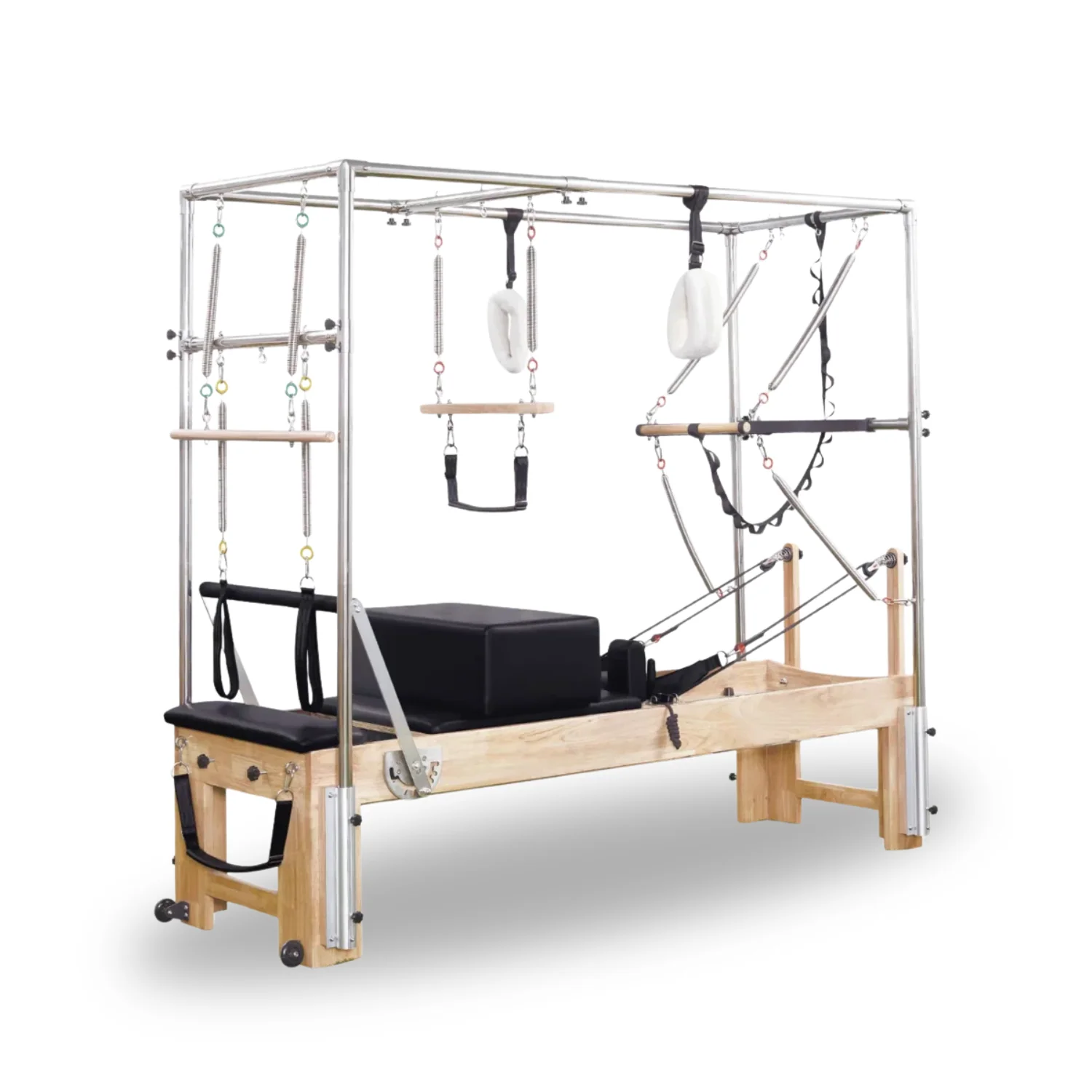 เครื่องพิลาทิส Reformer & Cadillac ไม้โอ้ค - Black - One Size
