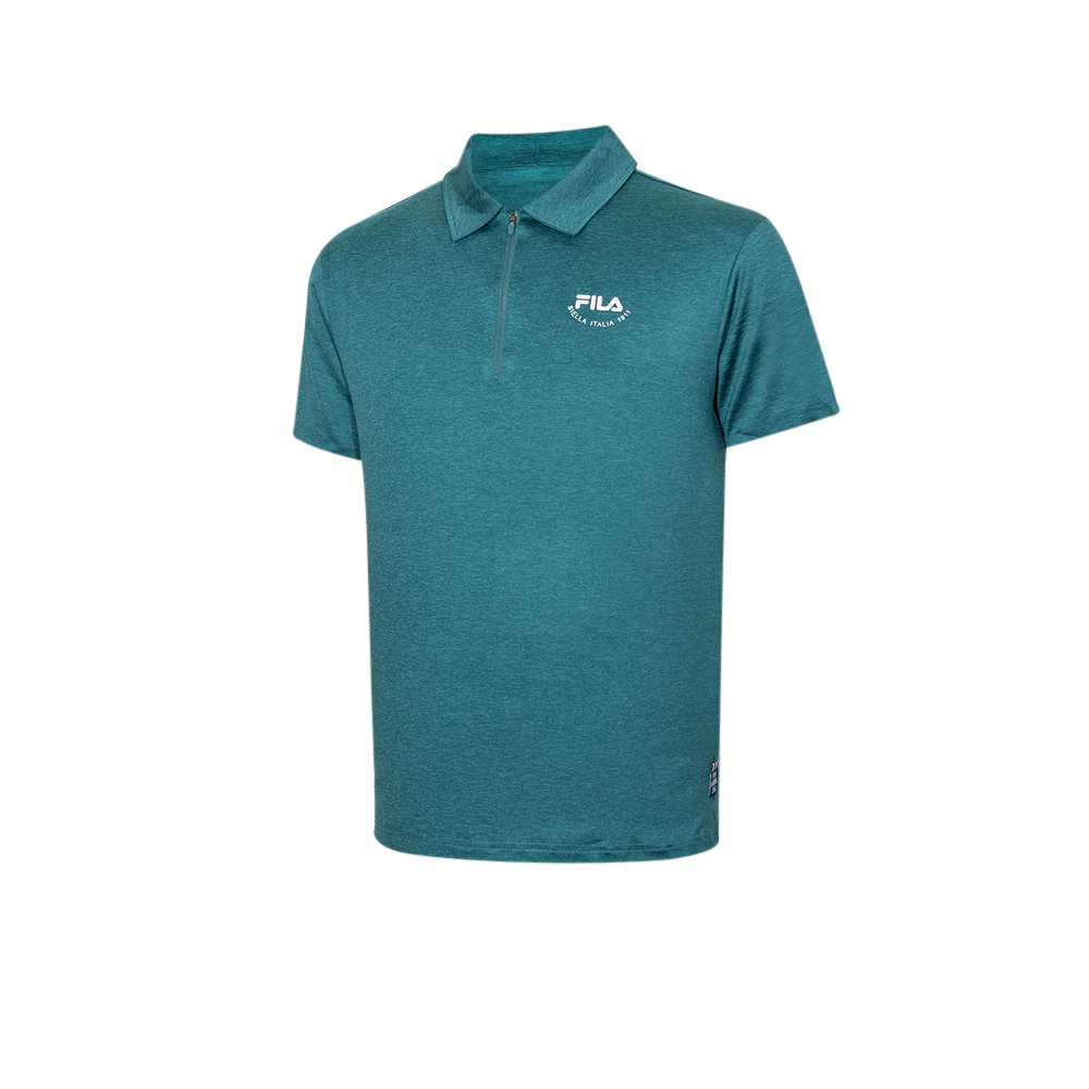FILA Iconic Men's Training Polo Shirt - Green - 2XL (US SIZE)