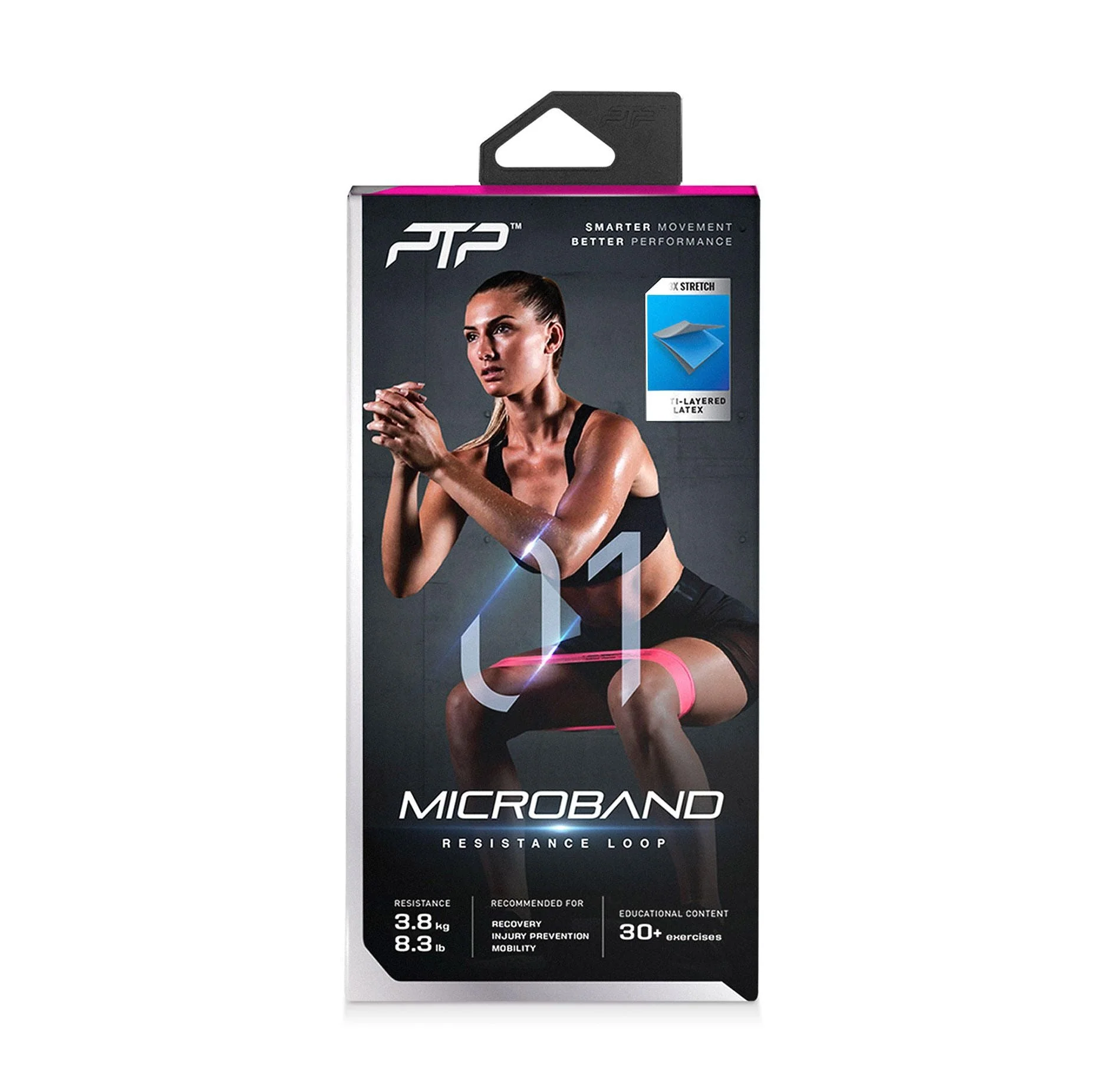 Microband Ultra Light Resistance Band - Pink - ONE SIZE