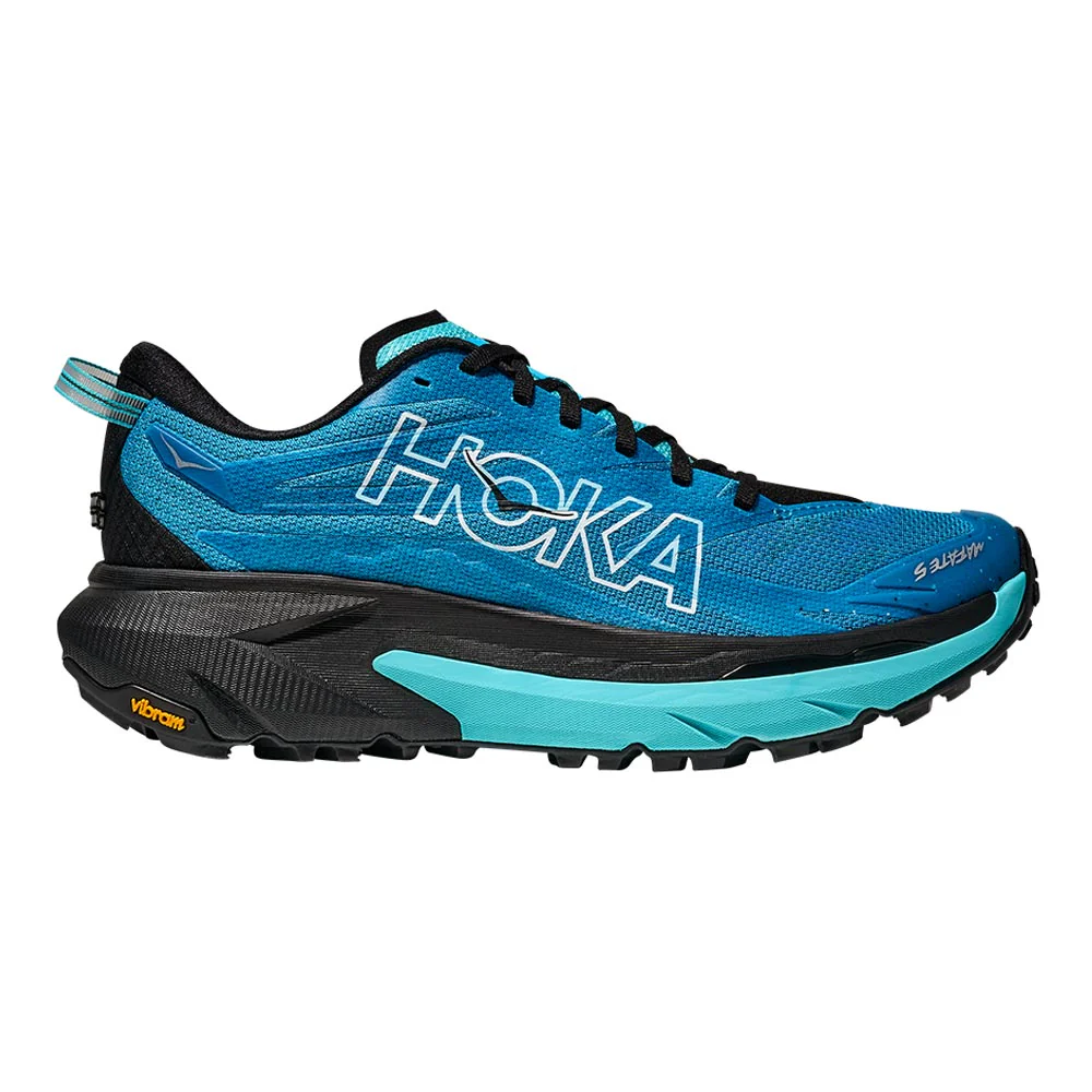 HOKA Mafate 5 Men's Trail Running Shoes - Blue - US 10