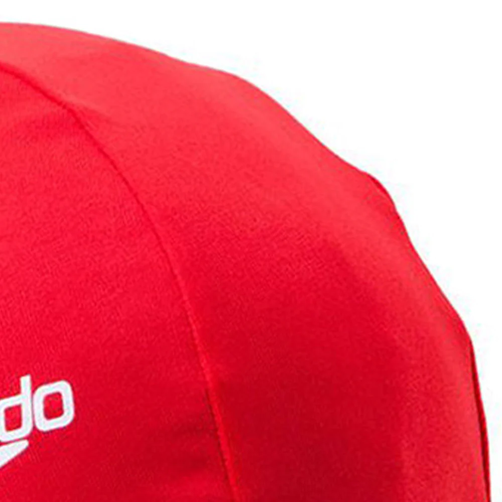 SPEEDO Polyester Unisex Swimming Cap - Red - ONE SIZE
