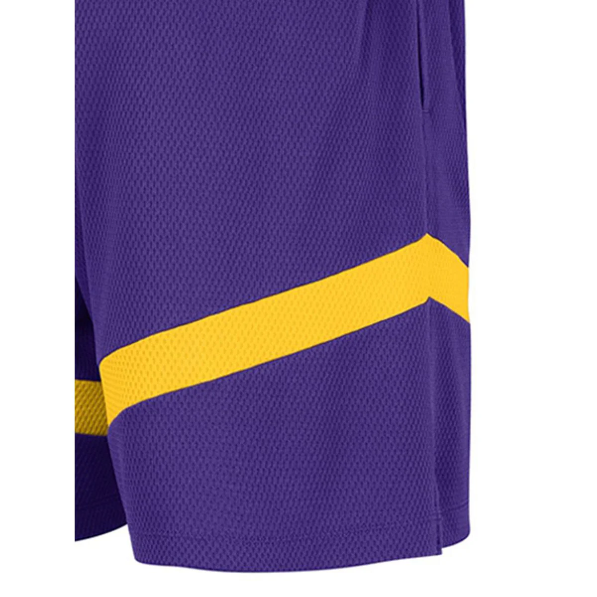 NIKE Los Angeles Lakers Icon Practice Men's Basketball Shorts - Purple - 2XL (US SIZE)