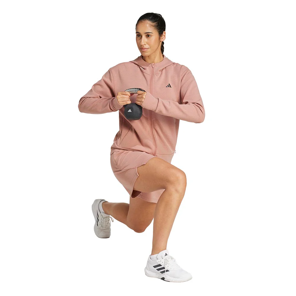 ADIDAS Designed 4 Training Full-Zip Women's Training Hoodie - Orange - 2XL (ASIAN SIZE)