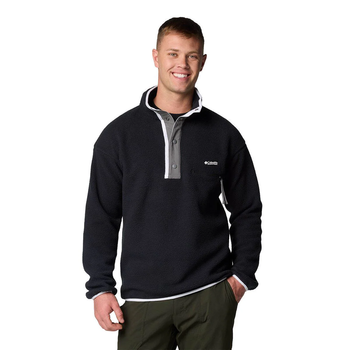 COLUMBIA Helvetia™ II Half Snap Men's Sweatshirt - Black - 2XL (US SIZE)