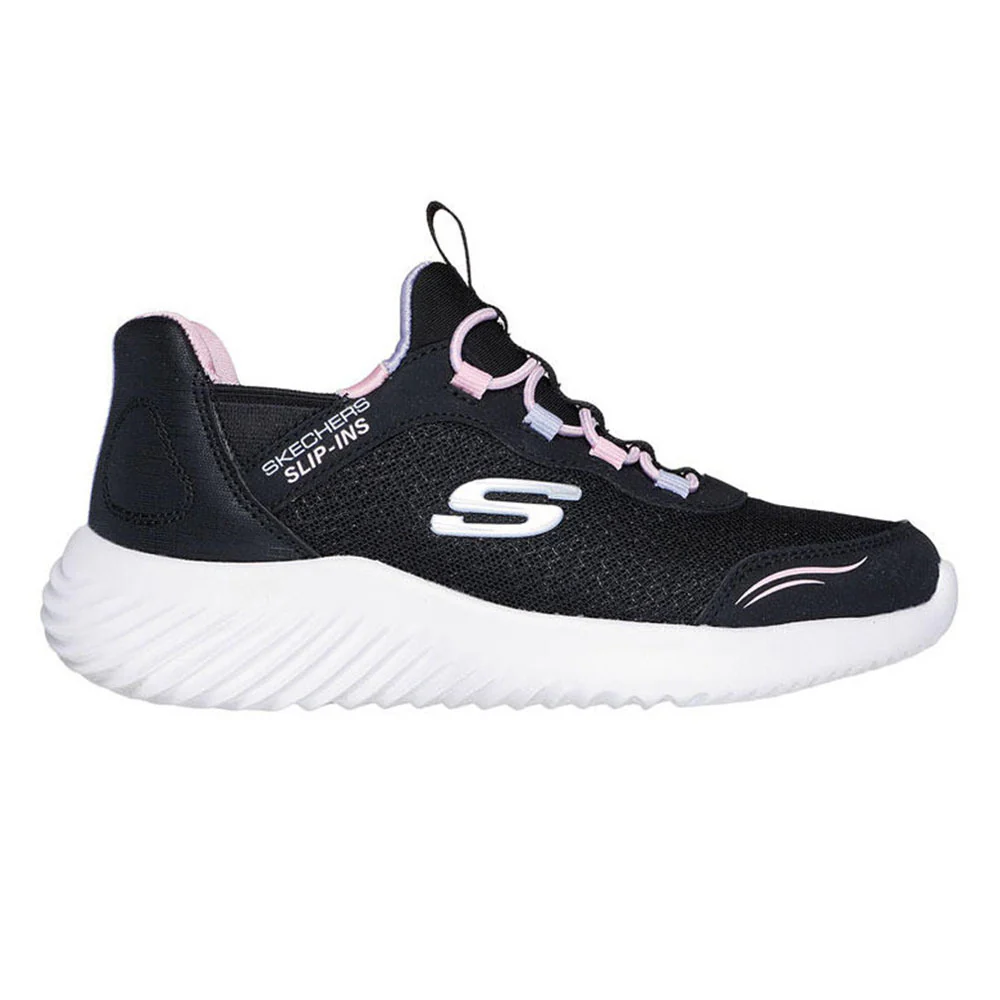 SKECHERS Slip-ins®: Bounder - Simple Cute Girls Running Shoes - Black - US 1