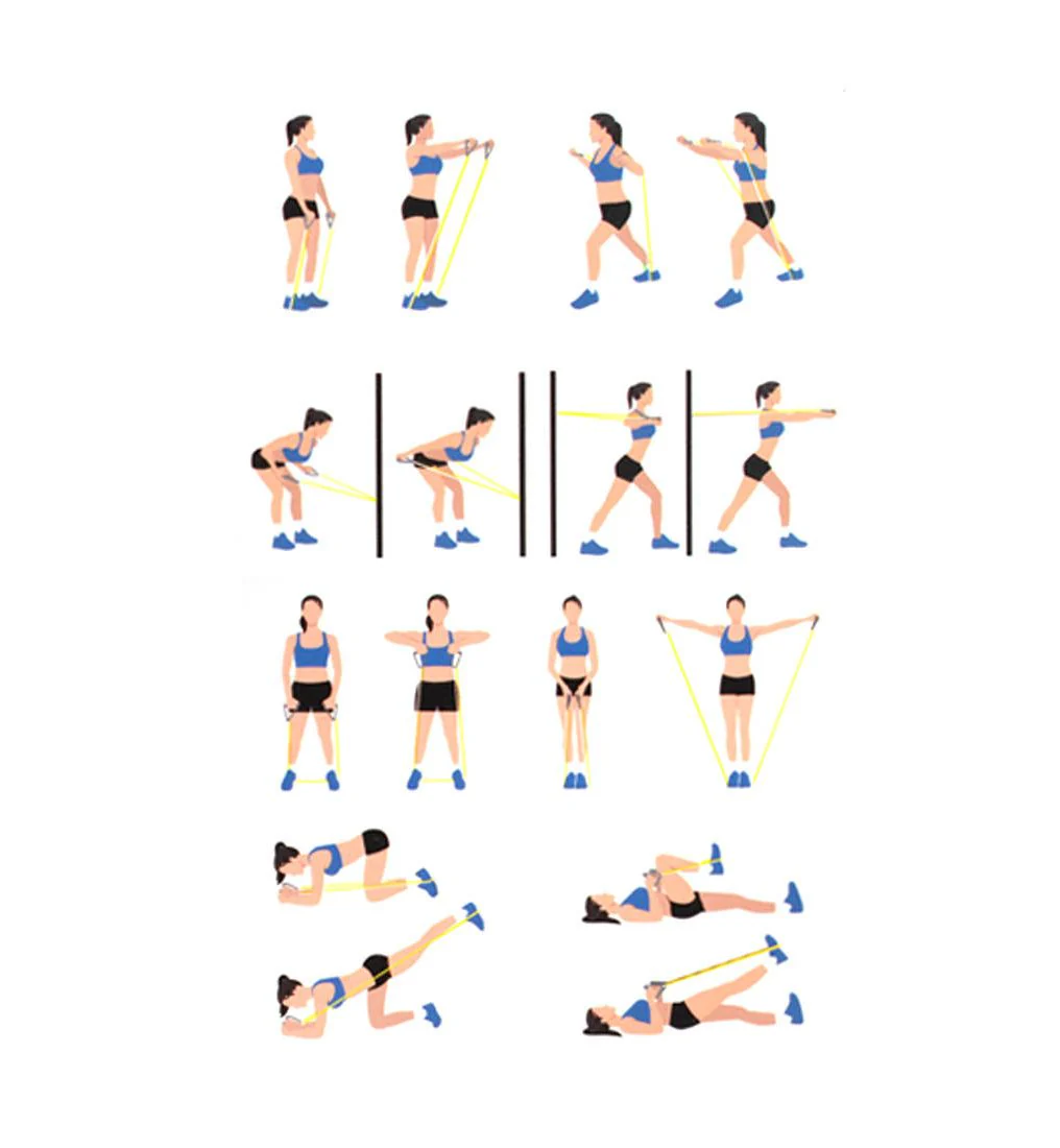 S SPORTS SC-ET0613 Resistance Band Set - Red - L