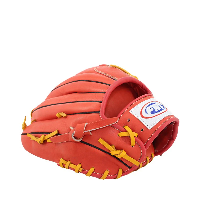 FBT Softball Gloves ถุงมือซอฟบอล Basket 12 นิ้ว หนังแท้ Orange 74427 - Orange - One size