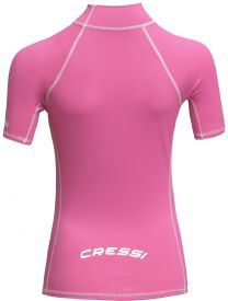 CRESSI Rash Guard Lady Short Sleeve Pink - Pink - L
