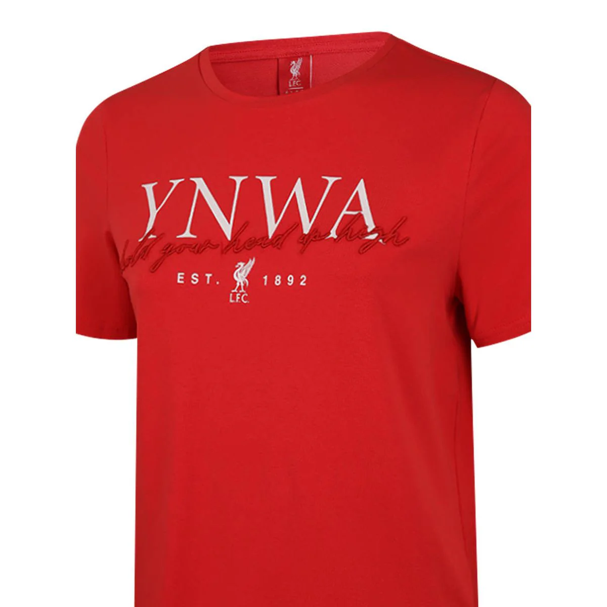 LFC YNWA Script Women's Football T-Shirt - Red - UK 10