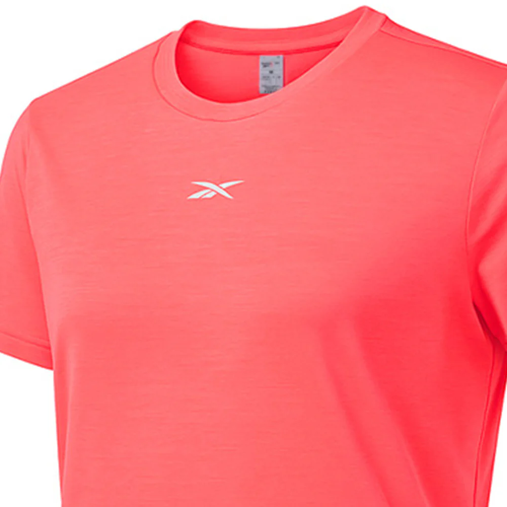 REEBOK Pink Women's Running T-Shirt - Pink - L (US SIZE)