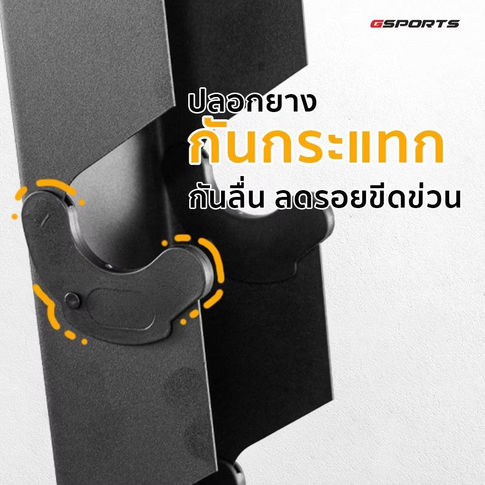 GSPORTS ชุดดัมเบลพร้อมชั้นวาง 72kg 3 4 5 6 8 10 รวม6คู่ สีดำ Dumbbell Set with 6-Pair A-Shaped Rack - Black - One Size