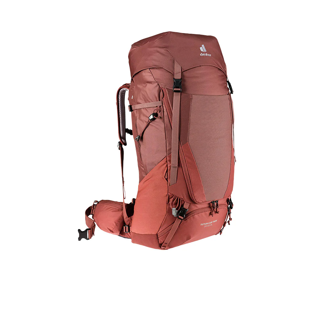 DEUTER Futura Air Trek 55+10 SL Unisex Trekking Backpack - Red - ONE SIZE