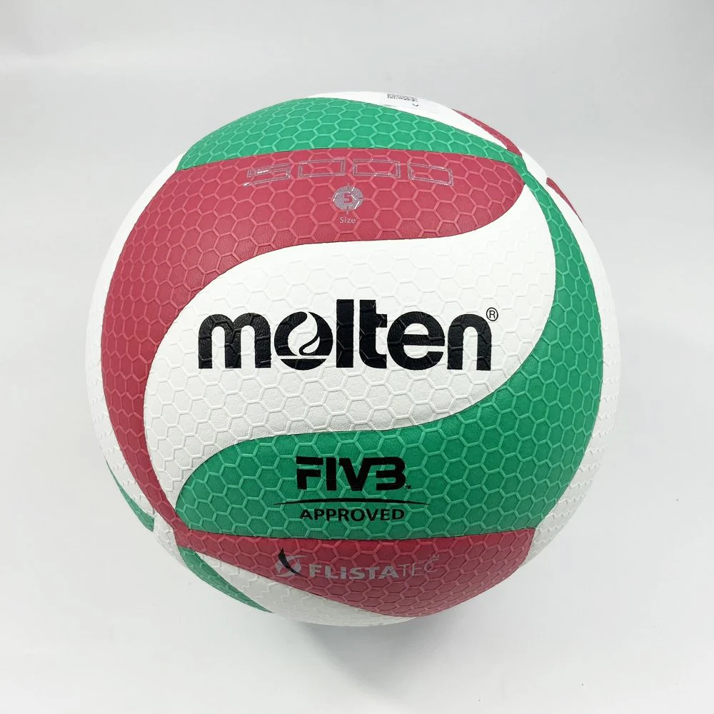MOLTEN วอลเลย์บอล V5M5000 ลูกวอลเลย์ หนัง PU คุณภาพหนังนิ่มเป็นพิเศษ มีมอก. รุ่นแข่งขันนานาชาติ - Multi color - Volleyball Size 5