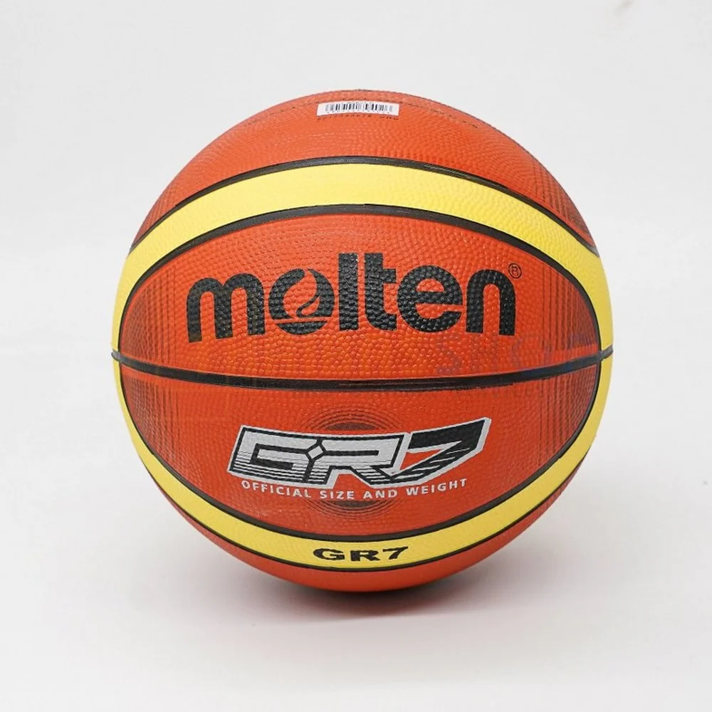 Molten บาสเกตบอล BGR7-TI บาสยาง ลูกบาส เบอร์7 มีมอก. - Orange - Basketball size 7