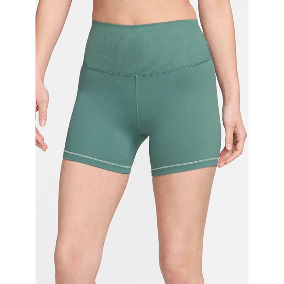 NIKE One Rib Women's Training Shorts - Green - L (ASIAN SIZE)
