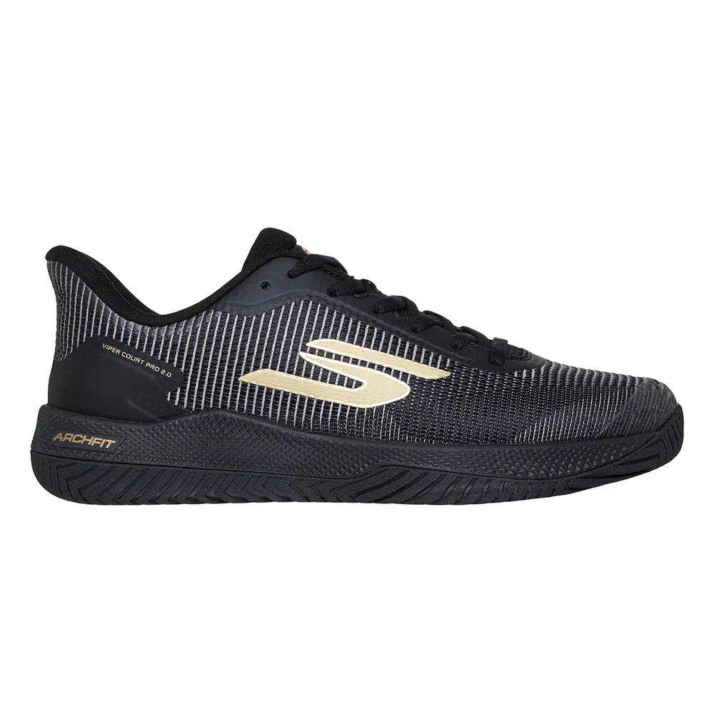 SKECHERS Viper Court Pro 2.0 Men's Indoor Court Shoes - Black - US 10