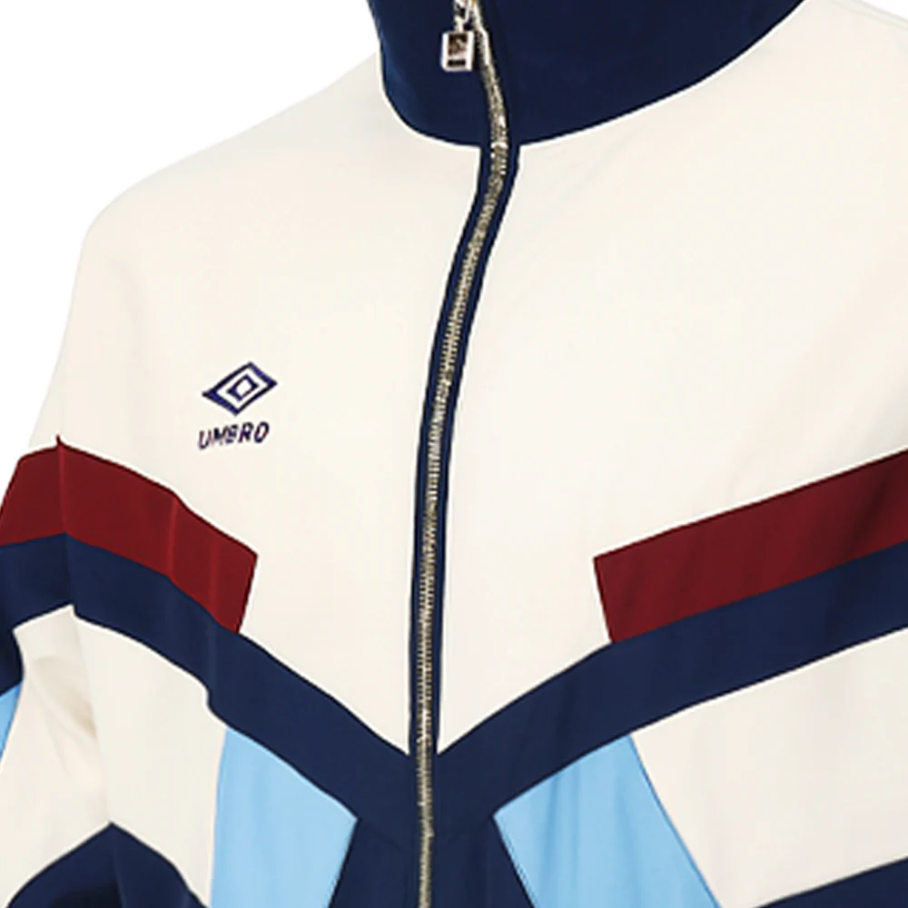 UMBRO Relaxed Track Men's Football Jacket - White - 2XL (US SIZE)