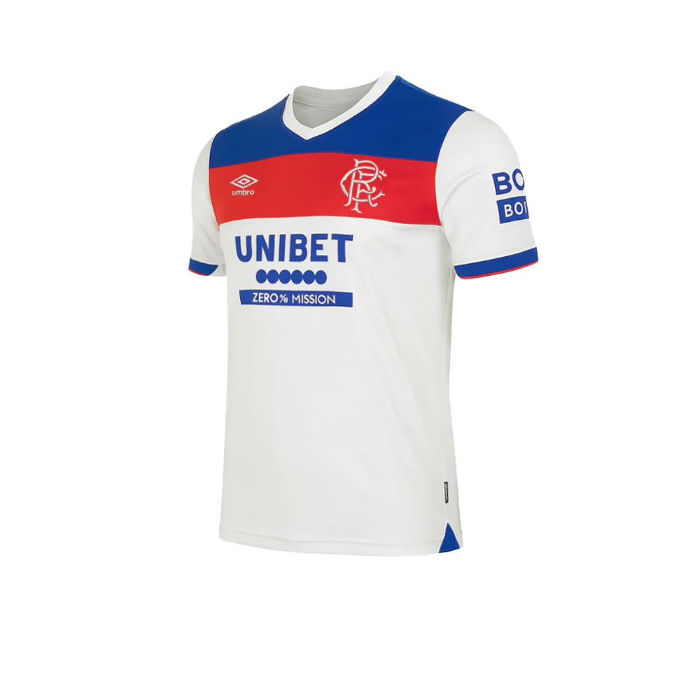UMBRO Men's Rangers FC Away 2025/26 Jersey - White - 2XL (US SIZE)