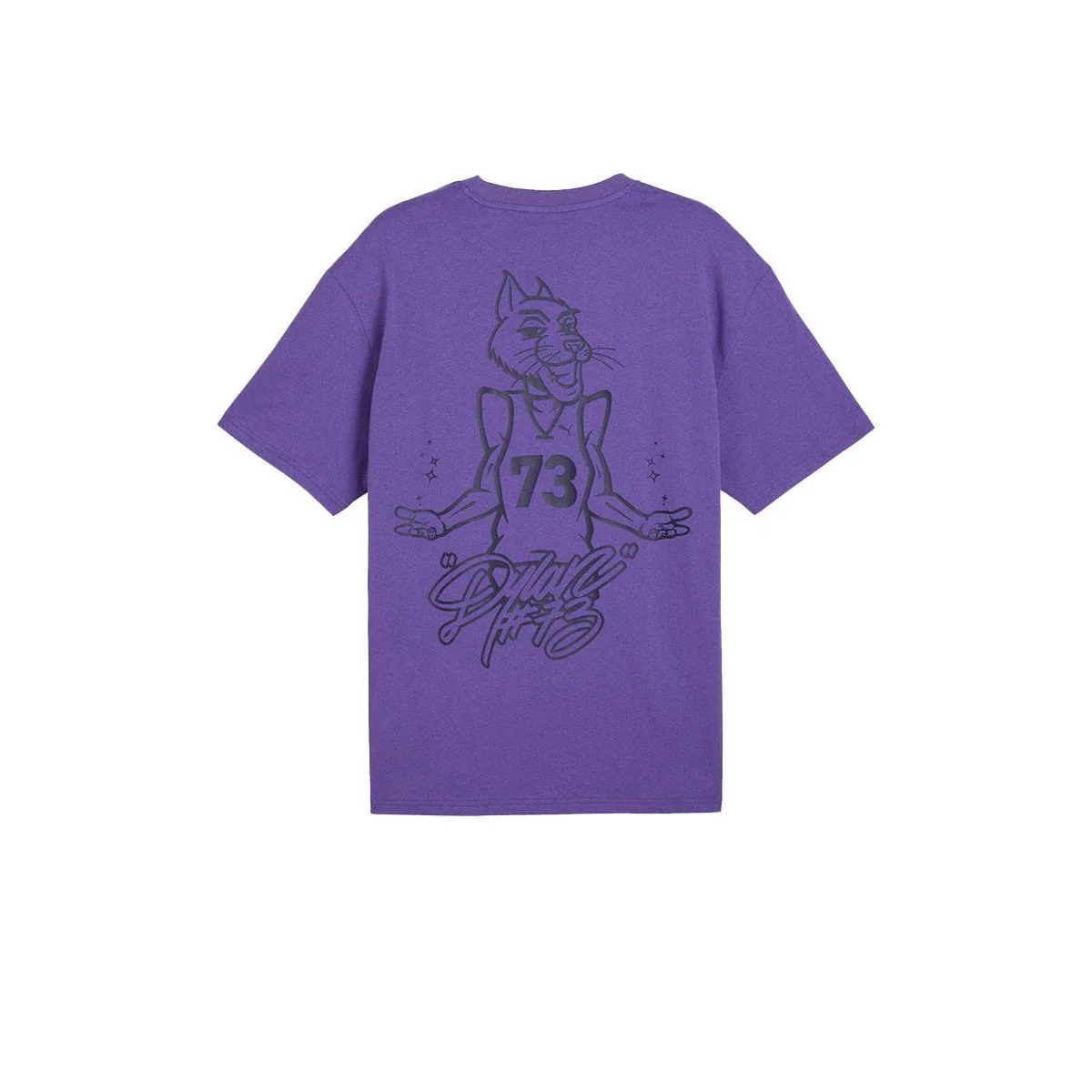 PUMA Dylan's Gift Shop III Men's Basketball T-Shirt - Purple - L (UK SIZE)