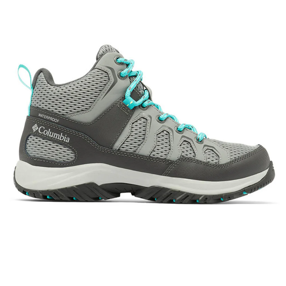 COLUMBIA Granite Trail Mid Waterproof Wide Women's Hiking Shoes - Grey - US 5.5