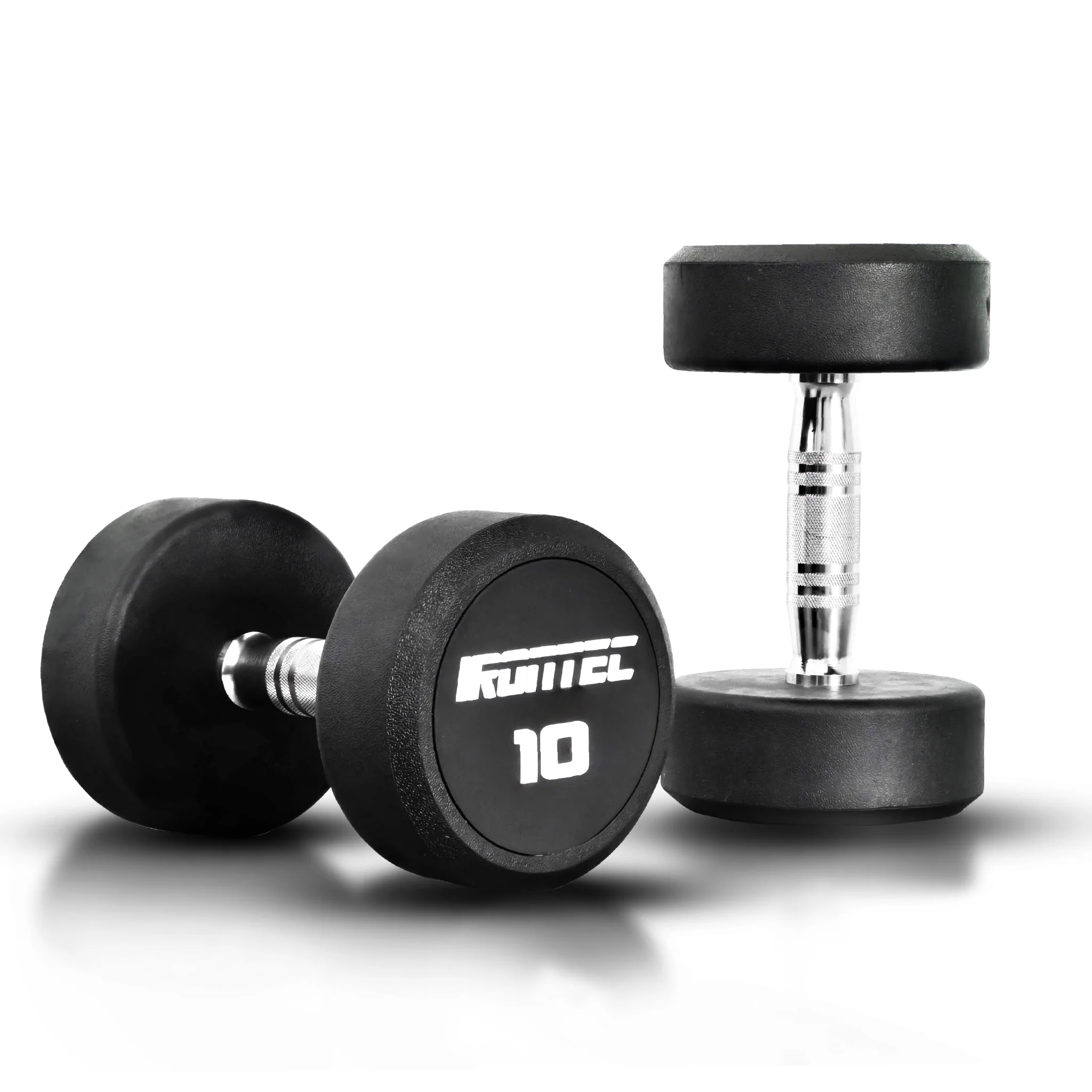 ดัมเบลกลม หุ้มยาง IRONTEC ขนาด 2.5-20KG x 2 ชิ้น - Multi color - 10 KG